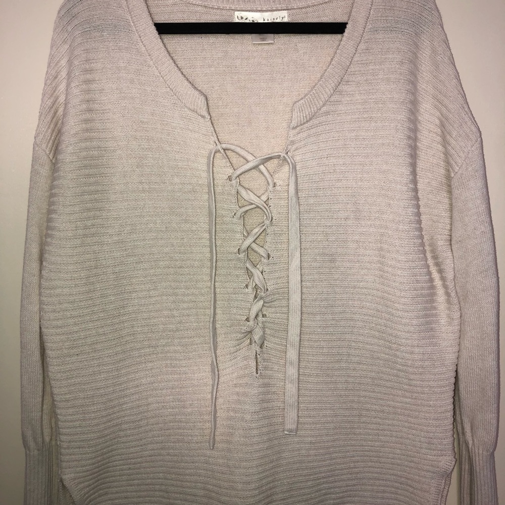 Cute and Comfy beige oversized sweater